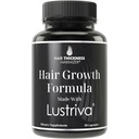 Lustriva Hair Growth Supplement - Clinically Proven in A Double-Blind Study for Hair Growth and Skin. for Both Women and Men. Enhanced with Biotin 10000mcg for Max Results