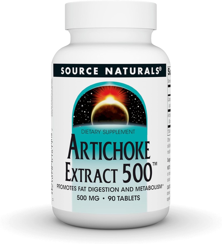 Source Naturals Artichoke Extract 500mg, 90 Tablets