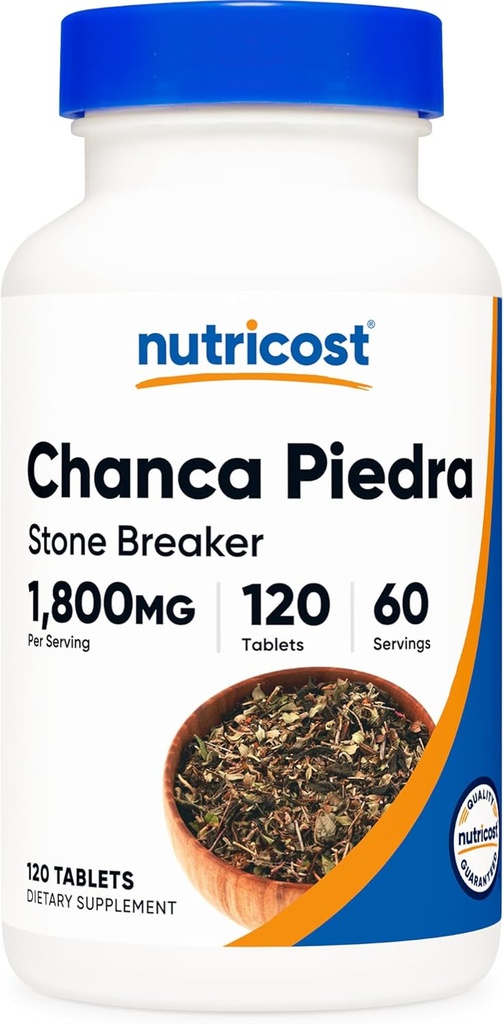Nutricost Chanca Piedra Extract - Stone Breaker - 120 Tablets, 1800mg Per Serving, 60 Servings Per Bottle