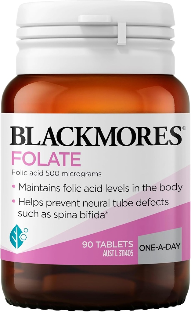 Blackmores Folate 500mcg 90 Tablets Folic Acid