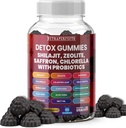 Sugar Free Zeolite Detox Gummies Shilajit Saffron Probiotics Chlorella Psyllium Husk Saffron Senna Leaf Magnesium Citrate Zinc Milk Thistle Heavy Metal Kids Adults Energy and Focus