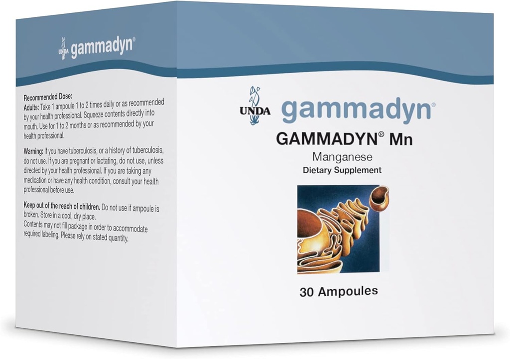 UNDA GAMMADYN Mn | Manganese Oligo-Element Supplement | 30 Ampoules