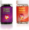 Fungiments Mushroom Supplements, Digestion/Immunity Bundle, Super Prune 30 Count Gummies + Super Shield 60 Count Capsules