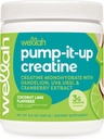 Wellah Creatine for Women (50 Servings, Coconut Lime) - Creatine Monohydrate with Dandelion & Cranberry Extract