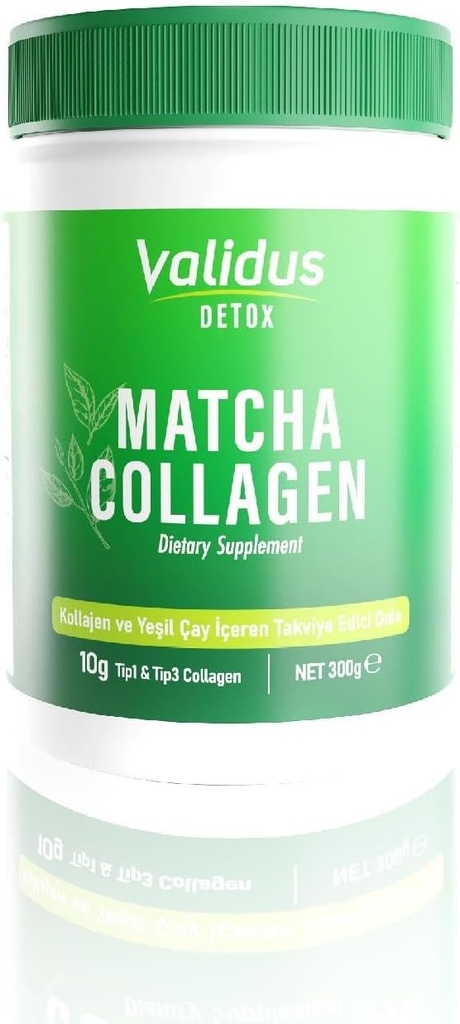 VALIDUS Collagen Peptides + Matcha Powder 300 g