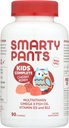 SmartyPants Kids Multivitamin Gummies: Omega 3 Fish Oil (EPA/DHA), Vitamin D3, C, Vitamin B12, B6, Vitamin A, K & Zinc for Immune Support, Grape, Cherry & Berry Flavors, 90 Count (22 Day Supply)