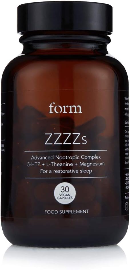 Form ZZZZs - Natural Nootropic for Sleep | 5-HTP | Magnesium | Zinc | Calming Amino Acids | for a Naturally Regenerative Sleep