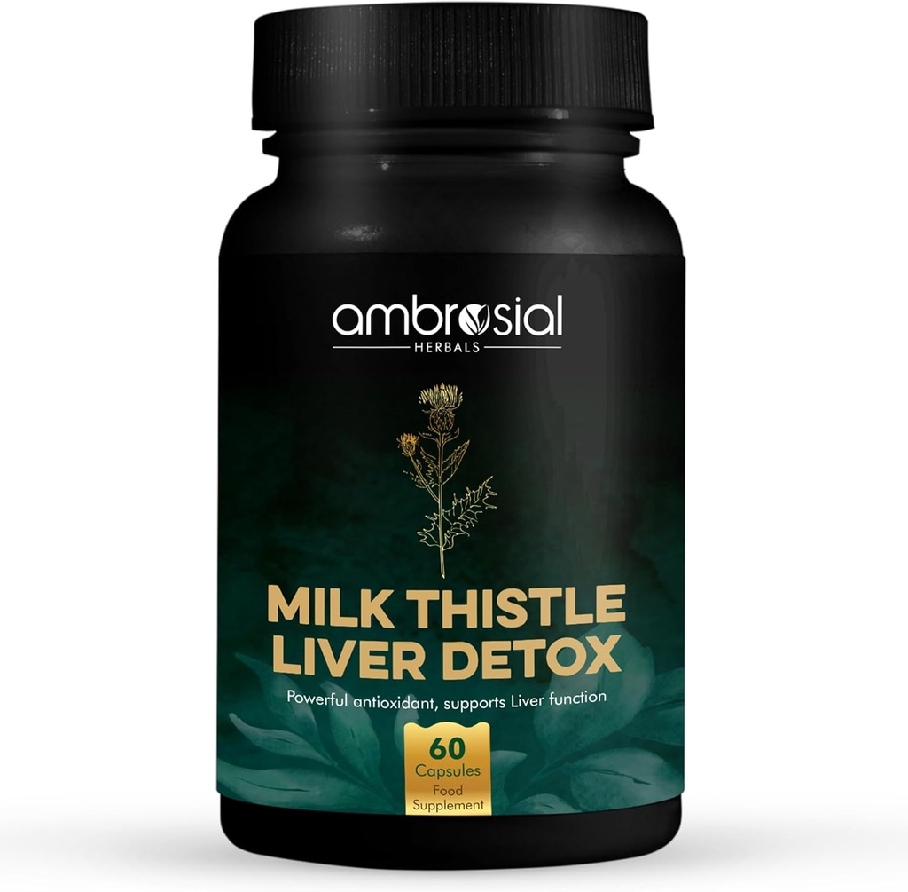 AMBROSIAL Milk Thistle Capsules - Pack of 1-60 Capsules