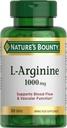 Nature’s Bounty L-Arginine 1000mg for Supporting Blood Flow and Vascular Function – Non-GMO, Gluten Free, 50 Tablets