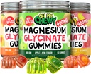 Magnesium Gummies Variety Pack – 3 Bottles (60 Each) – Strawberry Banana, Apple Kiwi & Peach Mango