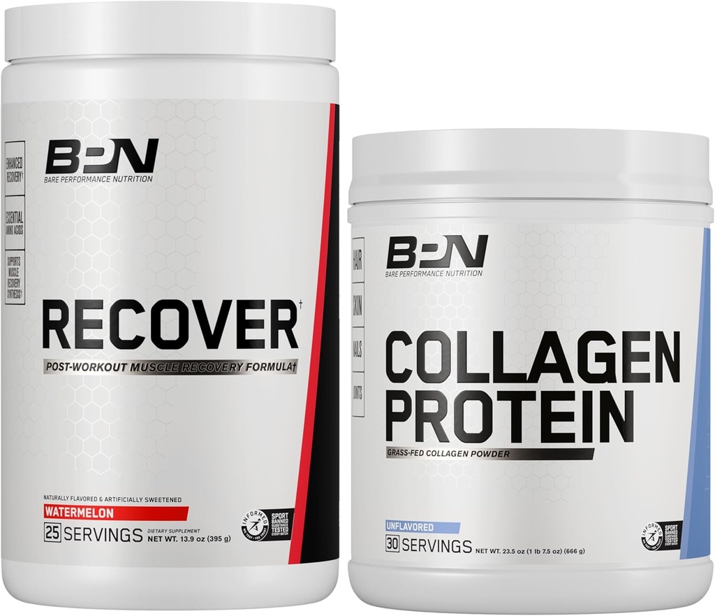 BARE PERFORMANCE NUTRITION BPN Recover & Collagen Protein Bundle