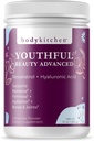 Body Kitchen Youthful Beauty Advanced, Collagen Peptides Powder for Beautiful Hair Skin Nails, Resveratrol and Hyaluronic Acid for Anti-Aging & Antioxidant Support, Grass Fed (Pack of 1)