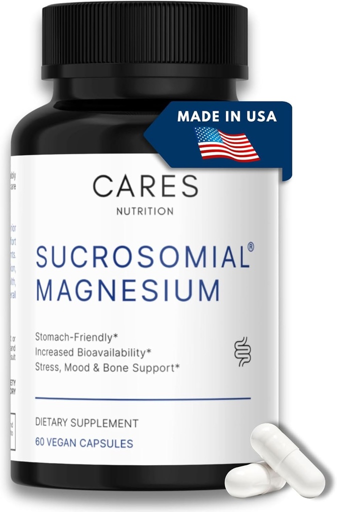 Sucrosomial Magnesium — 300mg of Patented Sucrosomial Magnesium Supplement. No Stomach Upset. No Discomfort Compared to Other Forms