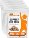 BulkSupplements.com Slippery Elm Bark Extract Powder - Slippery Elm Powder, Sourced from Ulmus Rubra Bark - Gluten Free, 750mg per Serving, 1kg (2.2 lbs) (Pack of 5)
