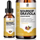 iMATCHME Premium Soursop Graviola for Digestion, Support Healthy Skin & Sleep, Soursop Extract Liquid Drop from Graviola Leaf and Fruit, Sugar/Caffeine/Gluten Free, Passion Fruit Flavor, 2 Fl Oz