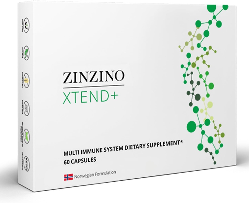 Xtend + - Multi Immune Supplement - Essential Vitamins, Minerals & Vitamin C for Immune Support, Energy & Focus - 60 Capsules