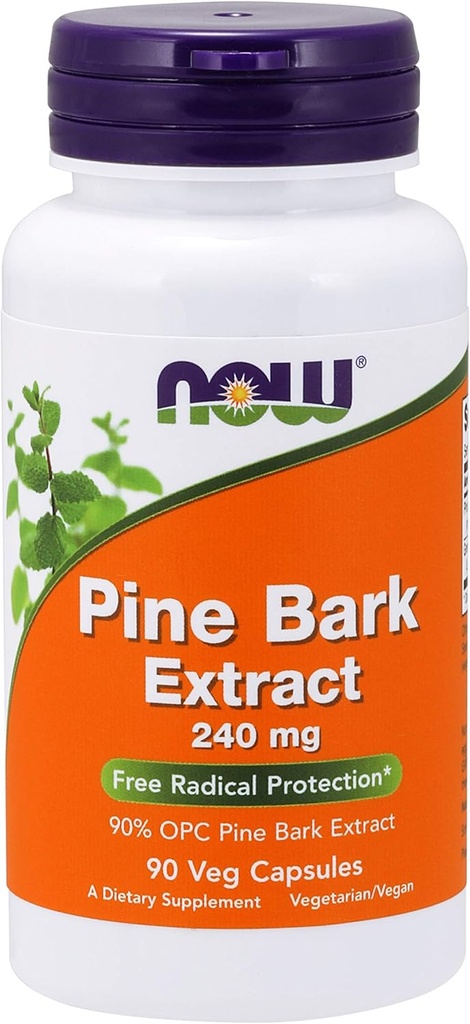 NOW Foods Pine Bark Extract 240 mg - 90 Veg Capsules