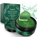 Tiepetly Under Eye Masks with Collagen, Green Tea Eye Patches for Dark Circles and Puffiness, Hydrating, Anti Wrinkle, 60 pcs