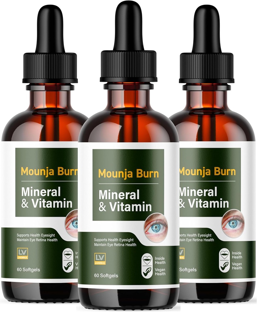 (3 Pack) Mounja Burn Advanced Drops Formula 3 Bottles for 90 Days