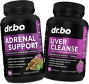 Adrenal Support Cortisol & Liver Cleanse Detox Supplement - Adrenal Fatigue Supplements for Cortisol Health - Liver Gallbladder Care Formula Capsules & Natural Milk Thistle Dandelion Supplements