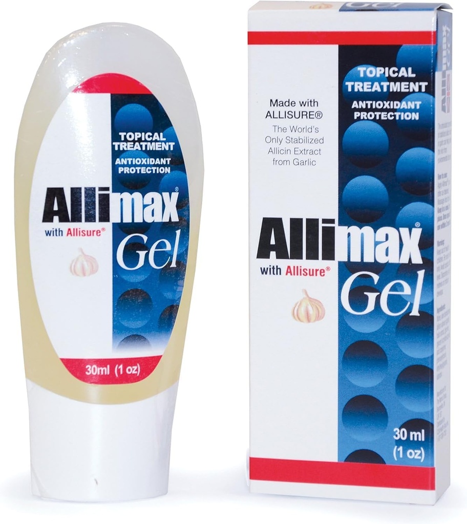 ALLIMAX Liquid Topical Gel (30mL = 1fl.oz) - Garlic Extract Natural Skincare Gel - Unisex - Adults Interested in Natural Skincare