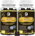 Black Seed Oil & Sea Moss Gummies, 2Pack Irish Sea Moss Gummies with Black Seed Oil, Ashwagandha Extract, Elderberry, Turmeric, Vitamin C, Vitamin D3 - Immune Support, Joints, Digestion, Hair & Skin