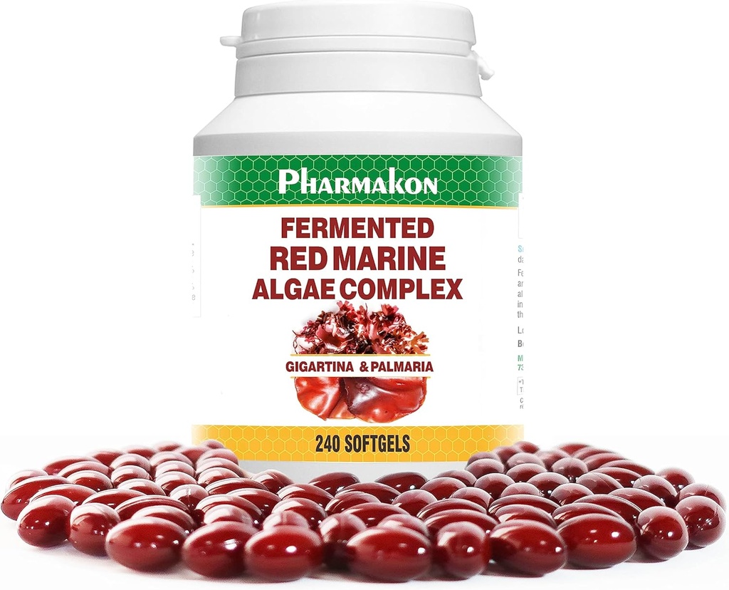 PHARMAKON Fermented Red Marine Algae Complex, Reduced Carrageenan Content, Gigartina & Dulse (240, Softgel)
