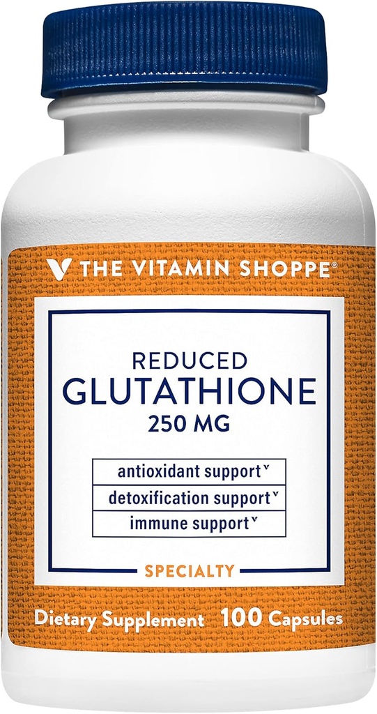 The Vitamin Shoppe Reduced Glutathione Antioxidant - 250 MG (100 Capsules)