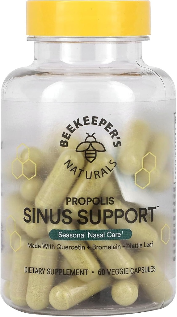 Beekeepers Naturals Propolis Sinus Support, 60 Ct