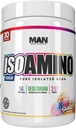 MAN Sports Iso-Amino Bcaa Powder, Rainbow Sherbet, 255 Gram
