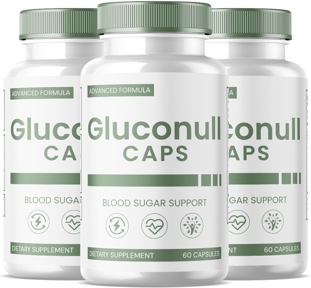 SPRESSO (3 Pack) Gluconull Capsules, Gluco Null Glyco Optimizer, Gluco Null Natural Blood Vessel Cleaner, Gluconull for Natural Health (180 Capsules)