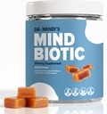 Dr. Nandi's MindBiotic Brain & Digestive Health Supplement - KSM-66 Ashwagandha, Probiotics & Prebiotics - Supports Memory, Focus, Energy & Gut-Brain Connection - 300MG - 60 Caramel Cinnamon Chews