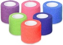 Ever Ready First Aid Self Adherent Cohesive Bandages 2" x 5 Yards - 12 Count, Rainbow Colors