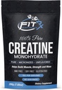 FITRxSupplements.com Pure Creatine Monohydrate Powder - Zero Added Ingredients - No Calories, 5g per Serving, Unflavored 40 Servings, 200g, Quick Dissolve