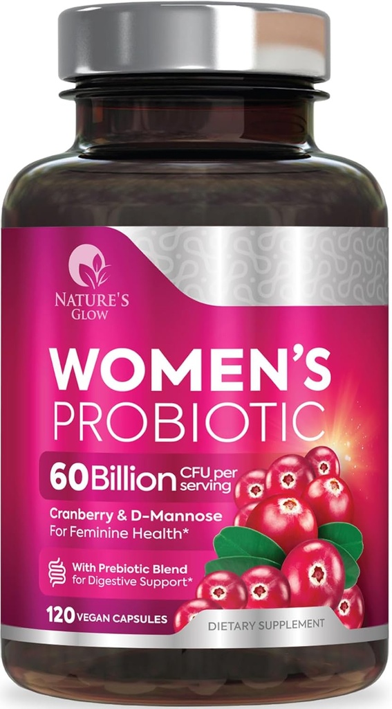 Probiotics For Women 50 Billion CFU - Women's Probiotic For Digestive Health 16 Unique Strains - Daily Vaginal PH Balance & Feminine Health Support, Womens Probiotic With Acidophilus - 120 Capsules