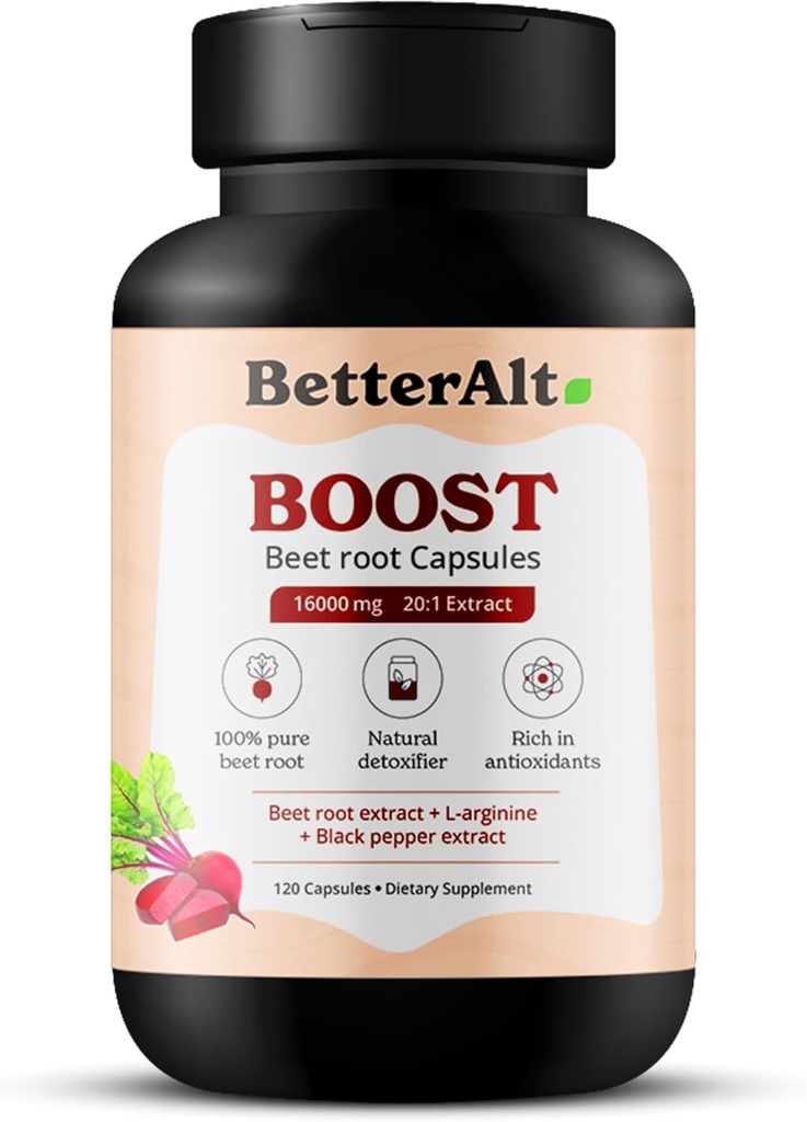 Better Alt Beet Root Powder Capsules (120 Capsules)