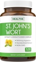 St John's Wort Capsules - Powerful & Potent Saint John's Wort Extract & Whole Herb Complex Standardized to 900mcg Hypericin for Balancing Daily Mood Support - Vegan Non-GMO & Lab Verified (120 Caps)