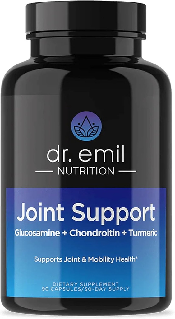 DR. EMIL NUTRITION Joint Aid Supplement - Joint Supplement with Glucosamine Chondroitin, MSM & Turmeric - Joint Health Supplement for Mobility and Discomfort for Men and Women* (60 Capsules)