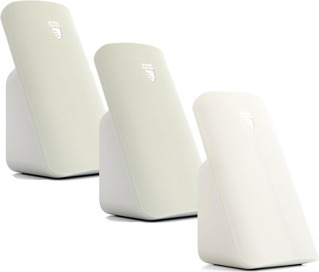 Pack of 3-2 Mint Green, 1 Snow White - Elvy Advanced EMF Blocker for Cell Phone and Qi Wireless Charger: Sleep Aid Device with EMF Protection, Fast Charger with Radiation Blocker for Cell Phones