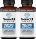 NeuroQ Memory & Focus - Boosts Cognitive Performance & Brain Function - Neuroprotective Formula by Dr. Dale Bredesen - Gotu Kola Ginkgo Phosphatidylserine & Propolis - 60 Capsules (Pack of 2)