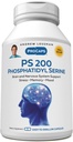 ANDREW LESSMAN PS 200 Phosphatidyl Serine 240 Capsules - Supports Mental Clarity, Positive Mood, Memory, Cognitive Function. Essential for Neurotransmitter Production and Release. No Additives