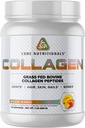 Core Nutritionals Hydrolyzed Collagen Peptides | Type I & III from Grass Fed Bovine | Hair, Skin, & Nails | Bone & Joint Support | 1 Pound (Peach Mango)