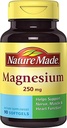 Nature Made Magnesium 250mg Dietary Supplement Liquid Softgels , 90 CT (Pack of 3)