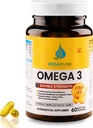 VEDAPURE Omega 3 Fish Oil Capsules | 60 Caps