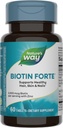 Nature's Way Biotin Forte, Supports Healthy Hair and Skin*, Energy and Nerve Function*, 60 Tablets