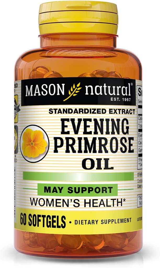 Mason Natural, Evening Primrose Oil Woman Health Softgels - 60 Ea