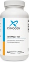 XYMOGEN OptiMag 125 - Magnesium Supplement with Di-Magnesium Malate & Glycinate Lysinate to Support Nerve, Muscle, Bone Health + Heart Health (240 Capsules)