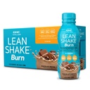 GNC Lean Shake Burn With Caffeine, Meal Replacement, Chocolate Mocha, 25g Protein, Clinically Proven Weight Management, Ready To Drink, Zero Added Sugar, 14 oz Bottles, Pack of 12