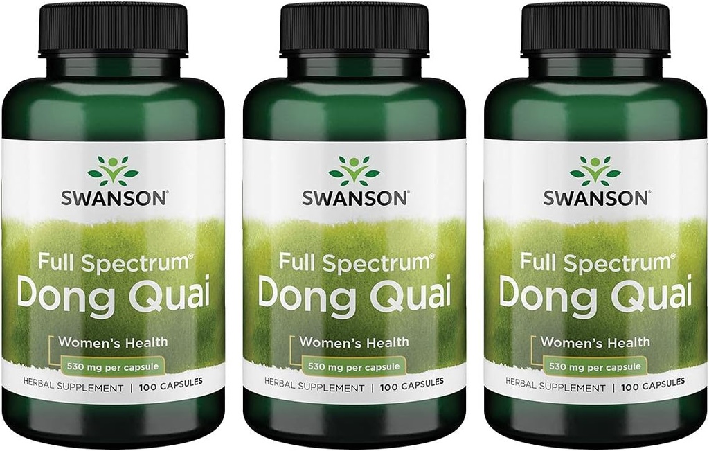 Swanson Dong Quai 530 Milligrams 100 Capsules 3 Pack