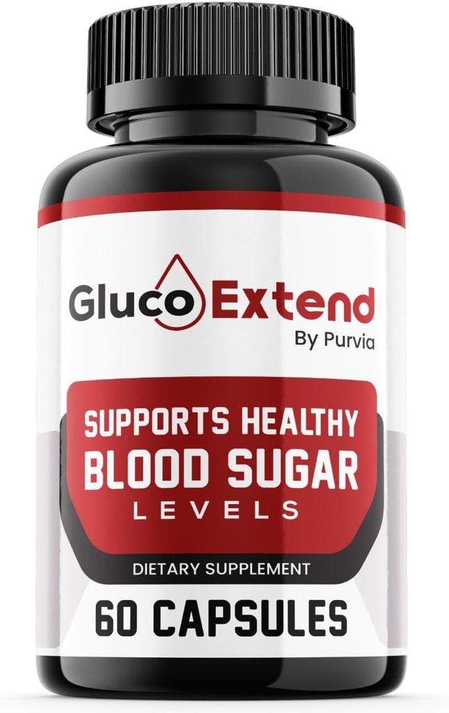 Gluco Advanced Formula Capsules, Gluco Capsules Maximum Strength Blend, Gluco Reviews Gluco Pills Supplement - Made in USA Extra Strength Formula Gluco Overall Wellness Support Formula (60 Capsules)